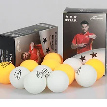 6 шт./упак. 3 звезды 40 мм 2,7 г мячи для настольного тенниса мячик для пинг-понга белый оранжевый Pingpong мяч любительский продвинутый тренировочный мяч