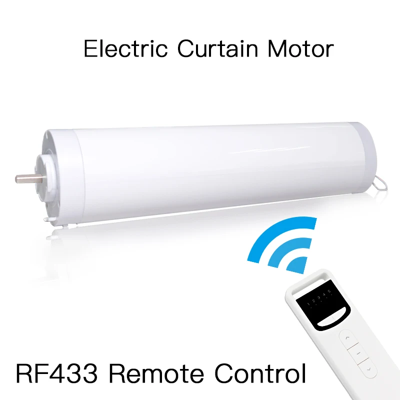 Автоматическая занавеска С Электроприводом открывающийся, закрывающийся Windows моторный двигатель 433 МГц пульт дистанционного управления для умного дома 5 проводов - Комплект: Набор1