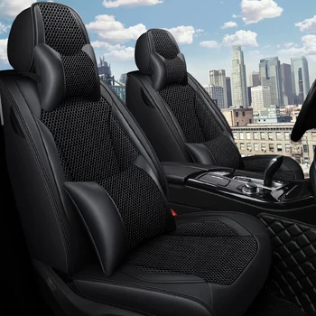 

Full Coverage PU Leather car seat cover flax fiber auto seats covers for geely atlas boyue emgrand x7 geeli emgrand ec7