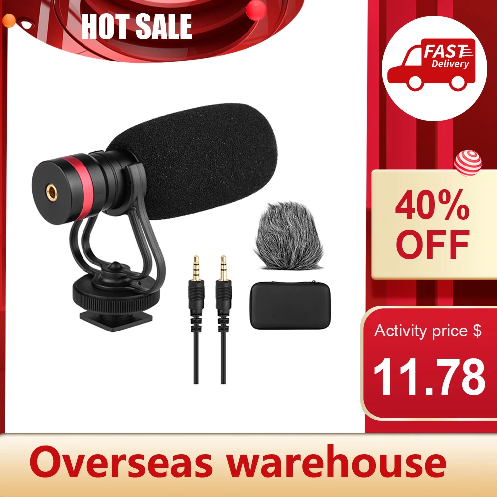 Mini Microphone Cardioid-Condenser Audio Smartphones-Cameras TRS And 
