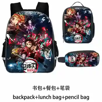 

New Cartoon Demon Slayer School Bags for Boys Girls Fashion School Backpack for Children Bookbag Anime Mochila Escolar 11-18inch
