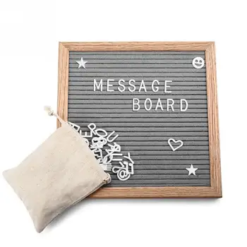 

Fashion Home Removable School Gift Numbers English Alphabet Kids Display Frame Signs Letter Board Felt Changeable Message Office