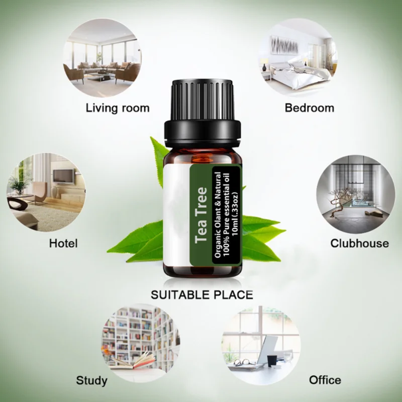 Tea Tree Essential Oil Steamer Wholesale Aromatherapy 100% Pure Natural Skin Care Therapeutic Grade Steam Sauna SPA Dedicated 6