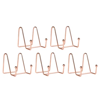 

5pcs For Plate Easel Display Stand Living Room Picture Frame Solid Home Universal Portable Stable Desktop Office Iron Decorative