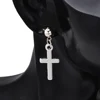 Women Cross Earrings Fashion Punk Cross Pendant Cartilage Drop Dangle Earrings Jewelry Aretes De Mujer Modernos 2022 ► Photo 3/6