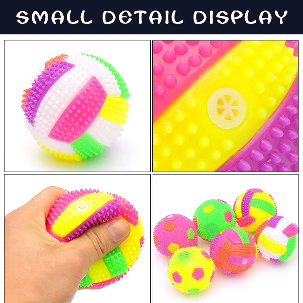LED Volleyball Flashing Light Up Bouncing Ball Kids Toy Color Change