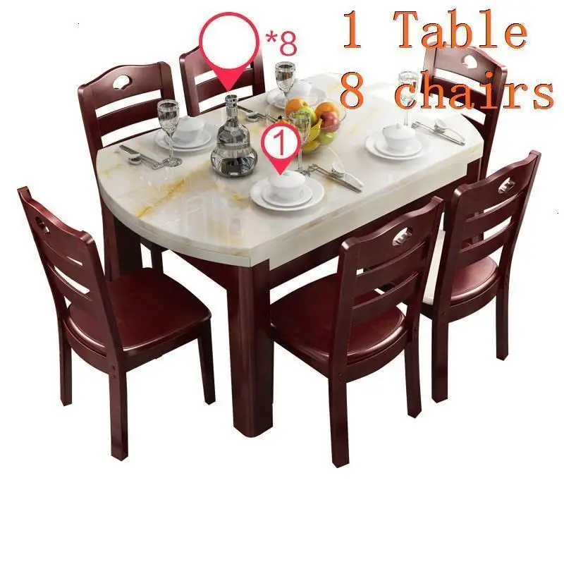 Version B Salle Juego Meja Makan A Manger современный набор таволо Eettafel Escrivaninha Comedor Mesa De Jantar стол для столовой - Цвет: Version B