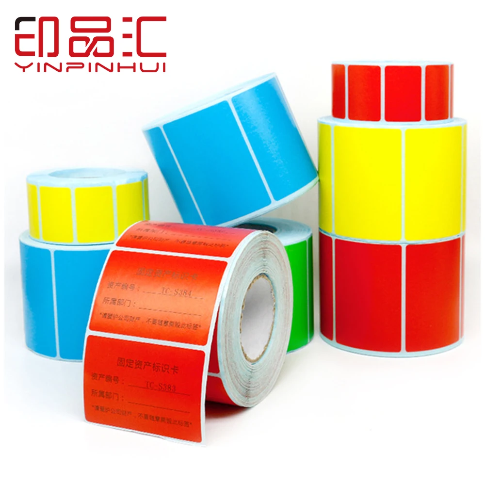 

Multicolor Thermal Printer Paper DIY Writable Stickers Adhesive Blank Paper 50mm*30mm 2000pcs/roll