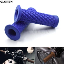 Универсальный мотоцикл 7/" 22 мм Винтаж резиновый руль для мотоцикла для Yamaha MT-01 MT-03 MT-07 MT-09/SR/FZ-07 FZ-09 MT-10