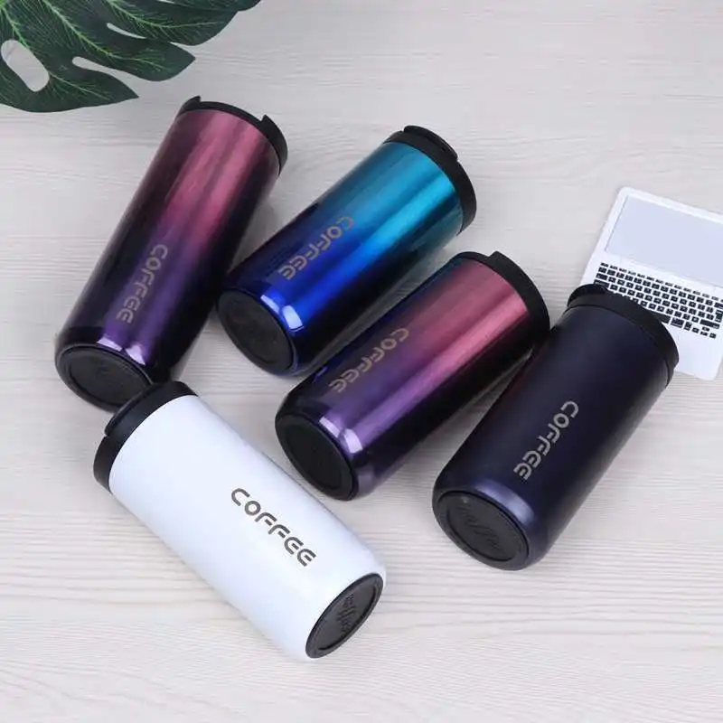 

Thermos Mug Travel Thermal Cup Coffee Mug Leak-Proof Thermosmug Water Bottle For Gifts 350ml/500ml Double Stainless Steel 304