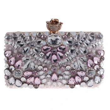 

Rhinestone Evening Bag Beaded Clutch and Handbag Wallet Evening Wedding Bag