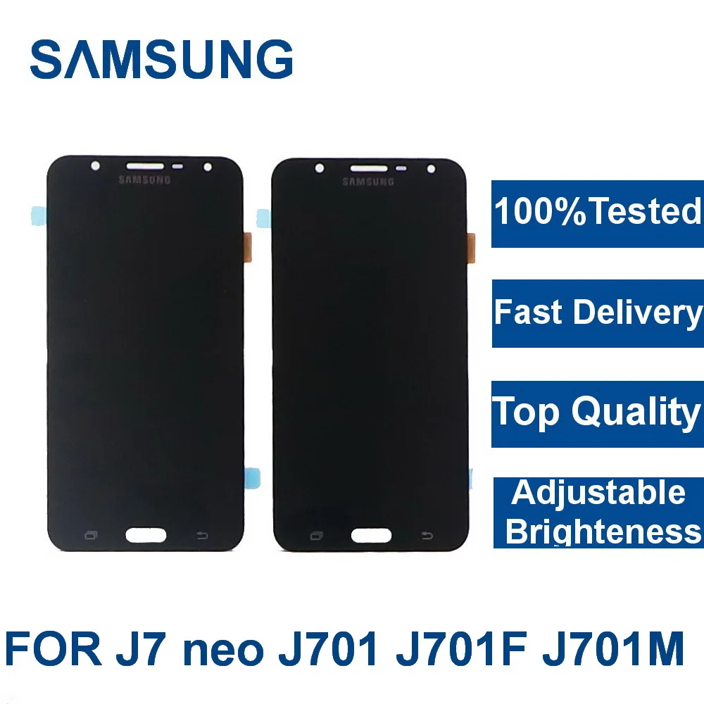 

For Samsung Galaxy J7 neo J701 J701F J701M J701MT phone LCD Display Touch Screen Assembly Replacement With Brightness Control