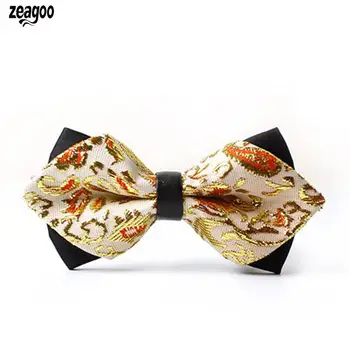 

Men Fashion Print Adjustable Necktie Shiny Easy and comfortable to wear Butterfly Bowtie Formal Wedding