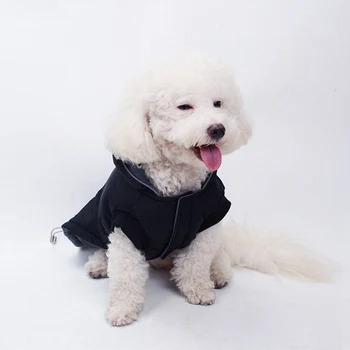 

Pet Clothes For Autumn And Winter Small Dogs Warm Accessories Cold-weather Hooded 2-legged Coat