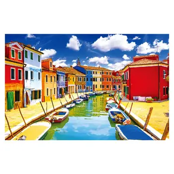 

New Puzzles 1000 Pieces Paper Landscape Puzzles Toys for Adults Children Kids Games Educational Toys Burano