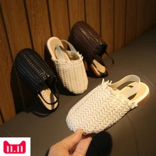 Детская обувь для маленьких девочек и мальчиков в стиле ретро; тонкая обувь для принцессы сандалии; Новинка года; Прямая поставка