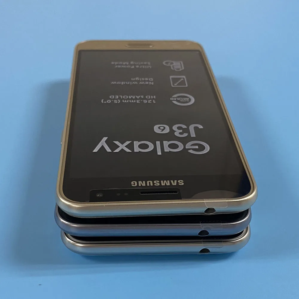 J320 разблокированный оригинальный Samsung Galaxy J3 (2016) 8 Гб LTE Android четырехъядерный