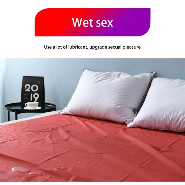 New PVC Plastic Adult Sex Bed Sheets Sexy Game Waterproof Hypoallergenic  Mattress Cover Full Queen King Bedding Sheets