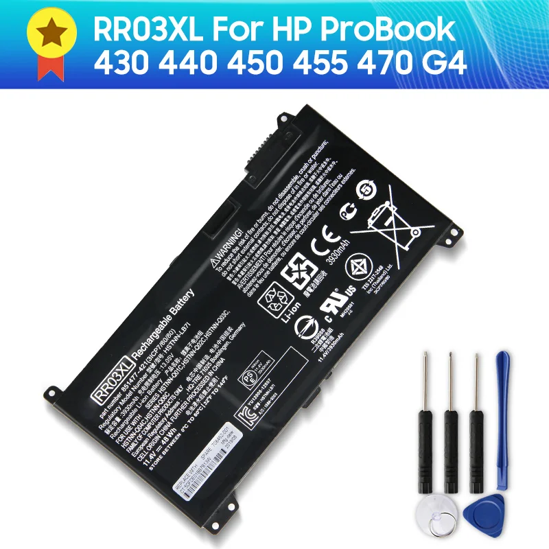 

Original Replacement Battery RR03XL HSTNN-LB7I For HP ProBook 430 440 450 455 470 G4 Genuine Battery 4210mAh 11.4V 48Wh