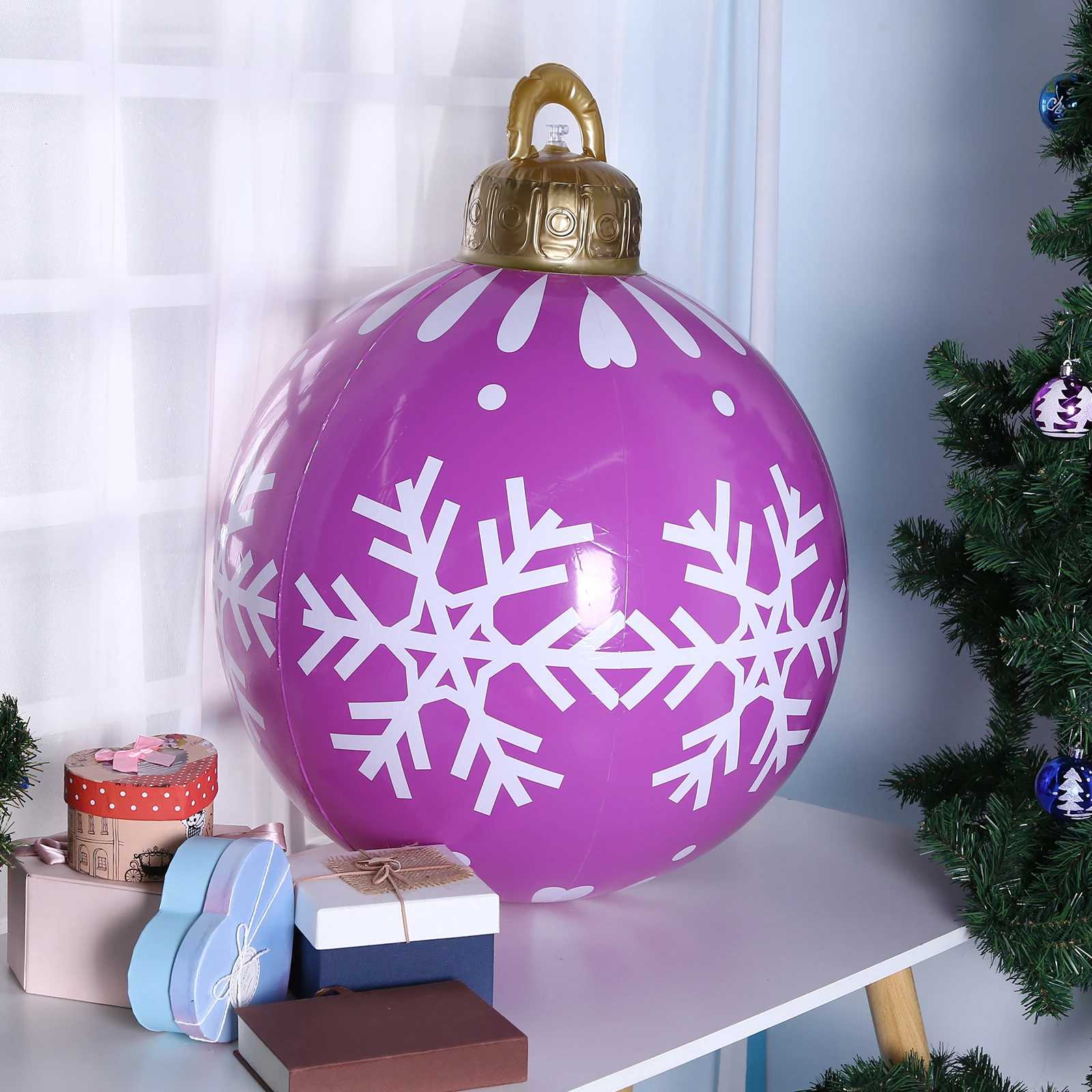 Closed For Christmas 2022 Purple Ornements Pics 2022 New Christmas Ball Decoration Outdoor Atmosphere Pvc Inflatable Toy  Ball Christmas Large Gift Ball Christmas Ball 60Cm|Ball Ornaments| -  Aliexpress