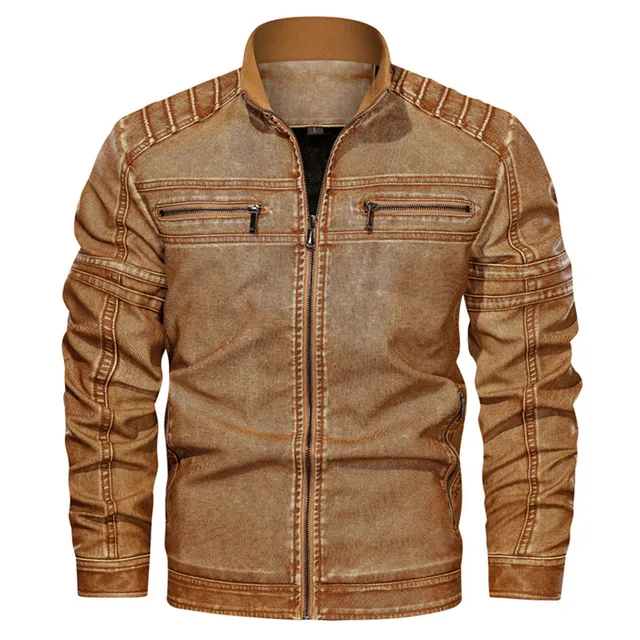Mountainskin Leather Jacket Mens Winter 
