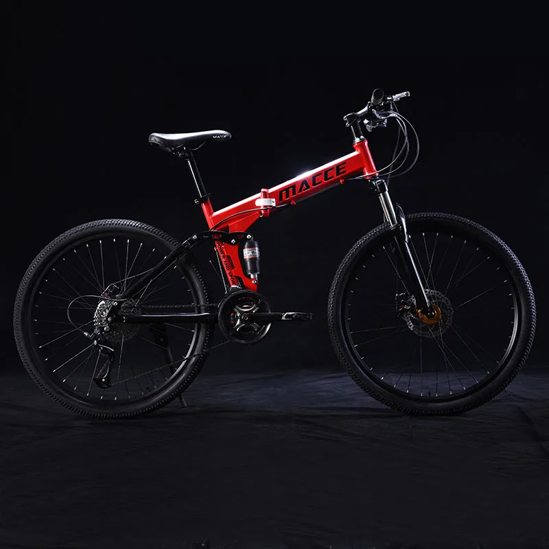 26 дюймов складной горный велосипед 21 скорость двойная амортизация внедорожный переменная скорость взрослый студенческий Одноколесный велосипед