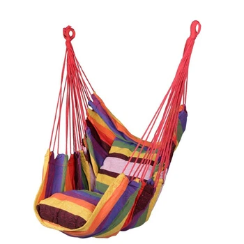 

Portable Hammock Chair Swing Chair Seat Travel Camping Hanging for Outdoor Garden Canvas Adults Kids Chairs
