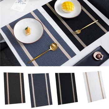 

Anti-skid And Heat-insulation PVC Placemat For Dining Table Non-slip Table Mat Kitchen Accessories
