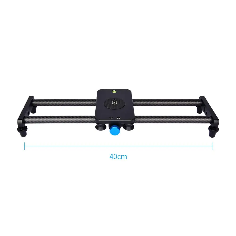 Trilha da Câmera de Fibra Slider para Canon Yelangu Carbono Nikon Sony Dslr Smartphone Leve Suave Vídeo Estabilizador Ferroviário 40cm - Image 2