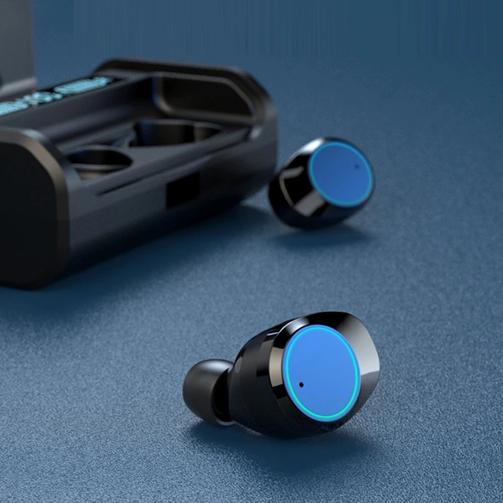 G06 TWS Bluetooth 5,0 Наушники Беспроводные спортивные наушники 9D Стерео шумоподавление сенсорные наушники с дисплеем питания 4000 мАч чехол