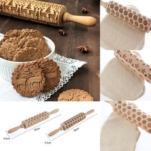 Рождественская Снежинка лазерное тиснение Скалка печатная печенья тесто палочка помадка инструмент для выпечки лапши торт тесто выгравированный ролик