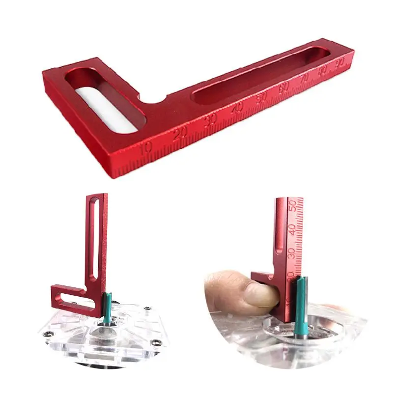 

Carpenter L-Square Minisquare Mini Clamping Squares Aluminum 100mm High Precision Woodpeckers Measurement Tools