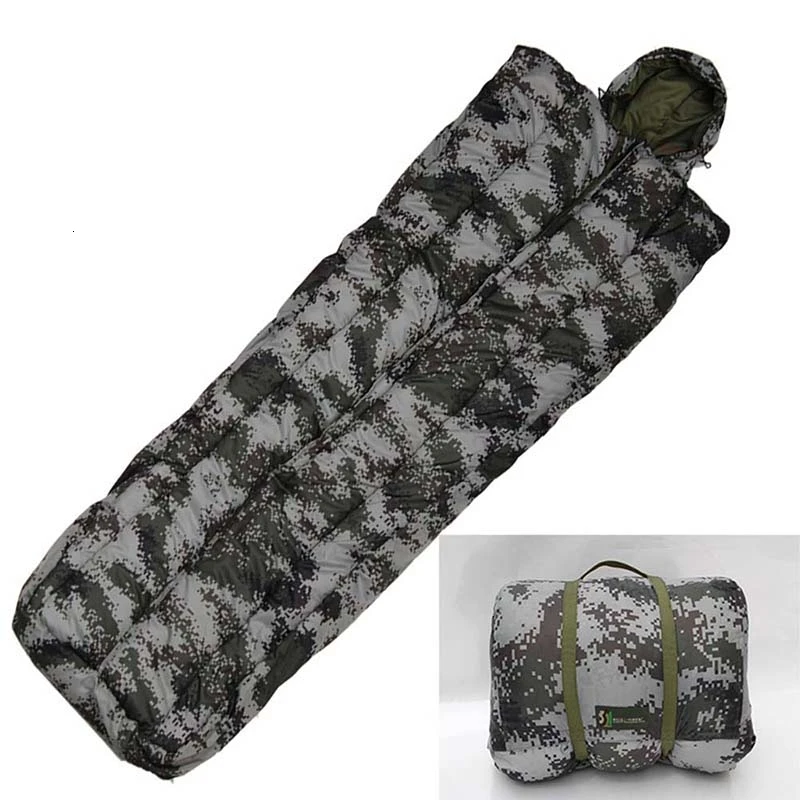 Хлопковый спальный мешок в стиле милитари одиночный конверт для взрослых