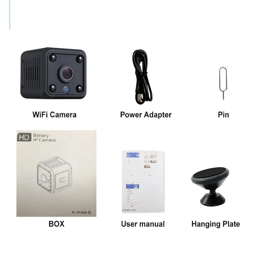 Wireless Wifi Camera Real Wide-Angle High Definiton 1080P Night View Home Network Surveillance | Безопасность и защита