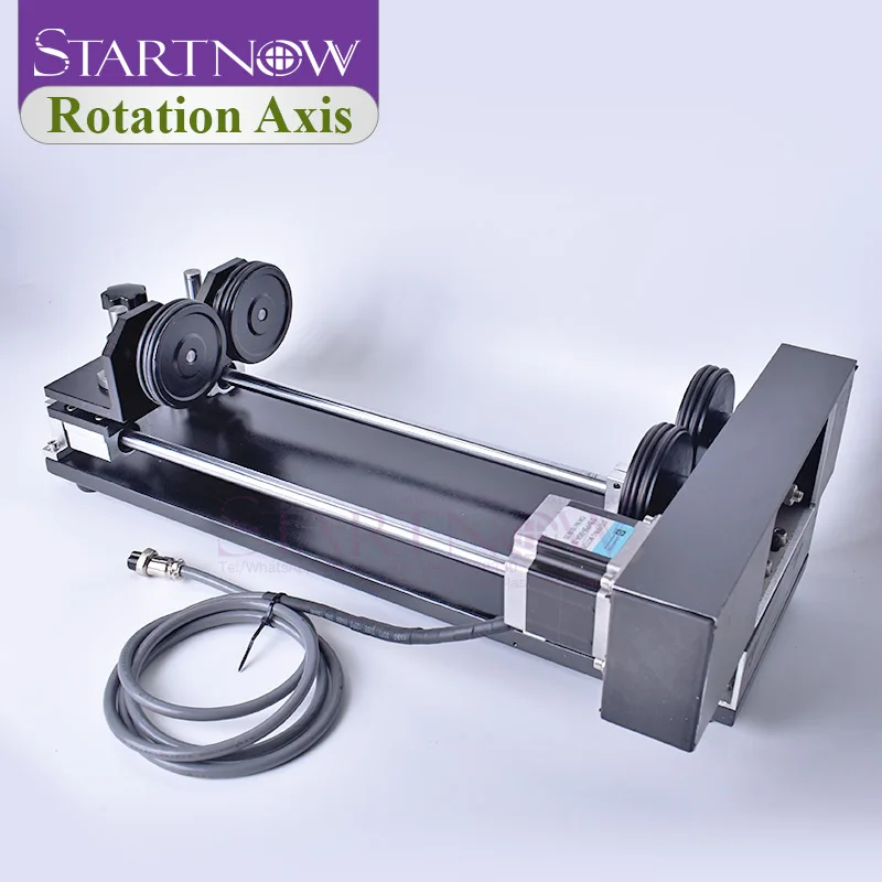 Startnow Axis of Rotation 2 Phase Stepper Motors For Engraving Cutter Machine Cutting Engraver Attachment With Wheels Rollers