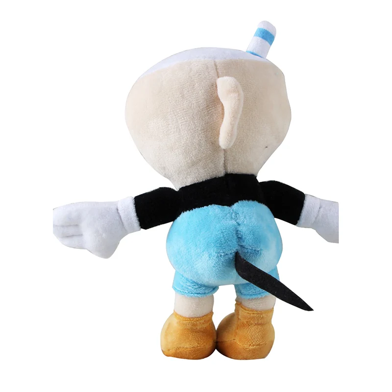 25cm Cuphead Plush Doll Toys Mugman Game Doll Toys Adventure Soft Stuffed Plush For Kids  Birthday Gift