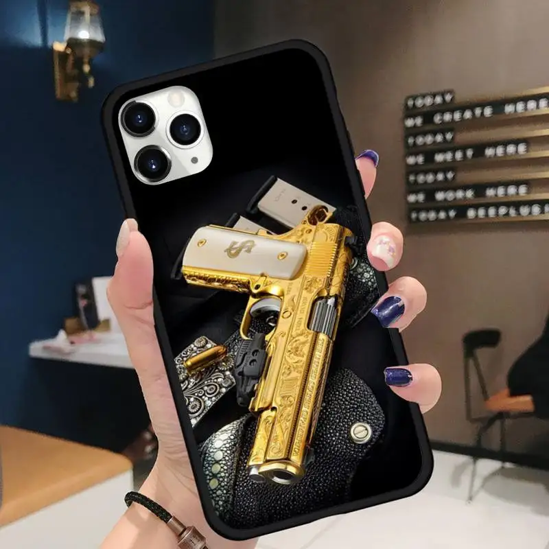 AK47 Handgun Gun BUllets Phone Case for iPhone 11 12 mini pro XS MAX 8 7 6 6S Plus X 5S SE 2020 XR iphone 8 lifeproof case