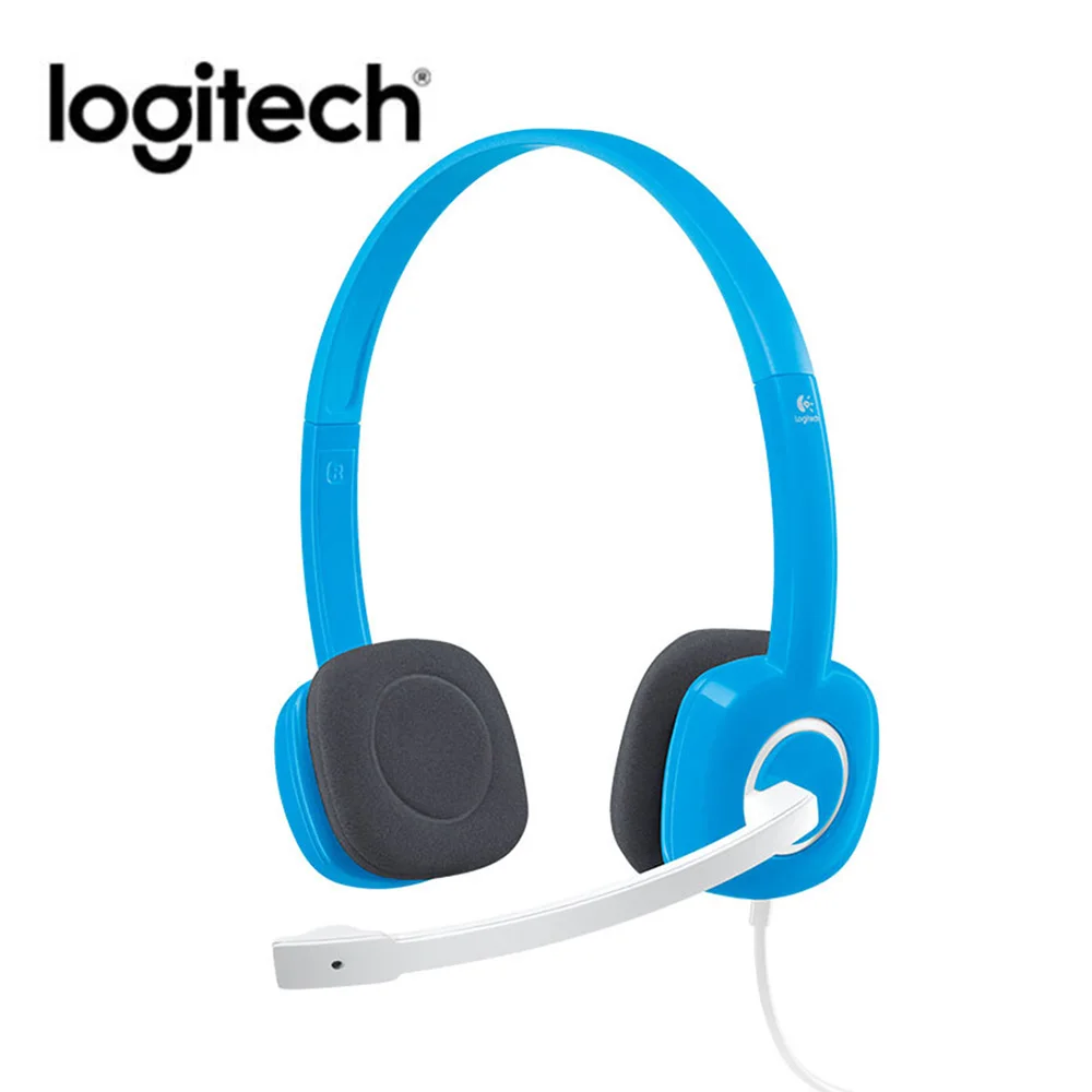 Logitech H150 3 5mm Wired Headphone Stereo Over Ear Headset Headphones with Microphone Multi function noise cancelling Headphone