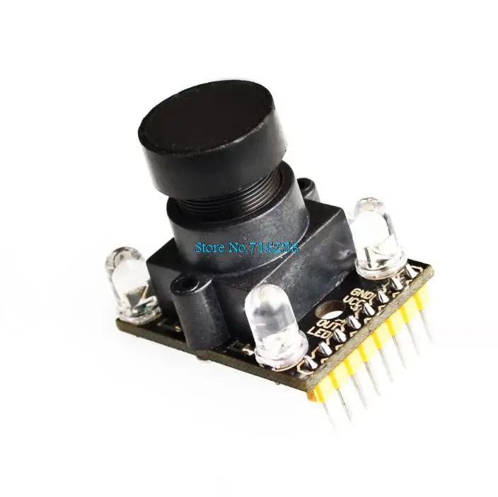 

TCS230 TCS3200D Color Module Color Sensor Camera 3v -5v with A Wide-angle Lens