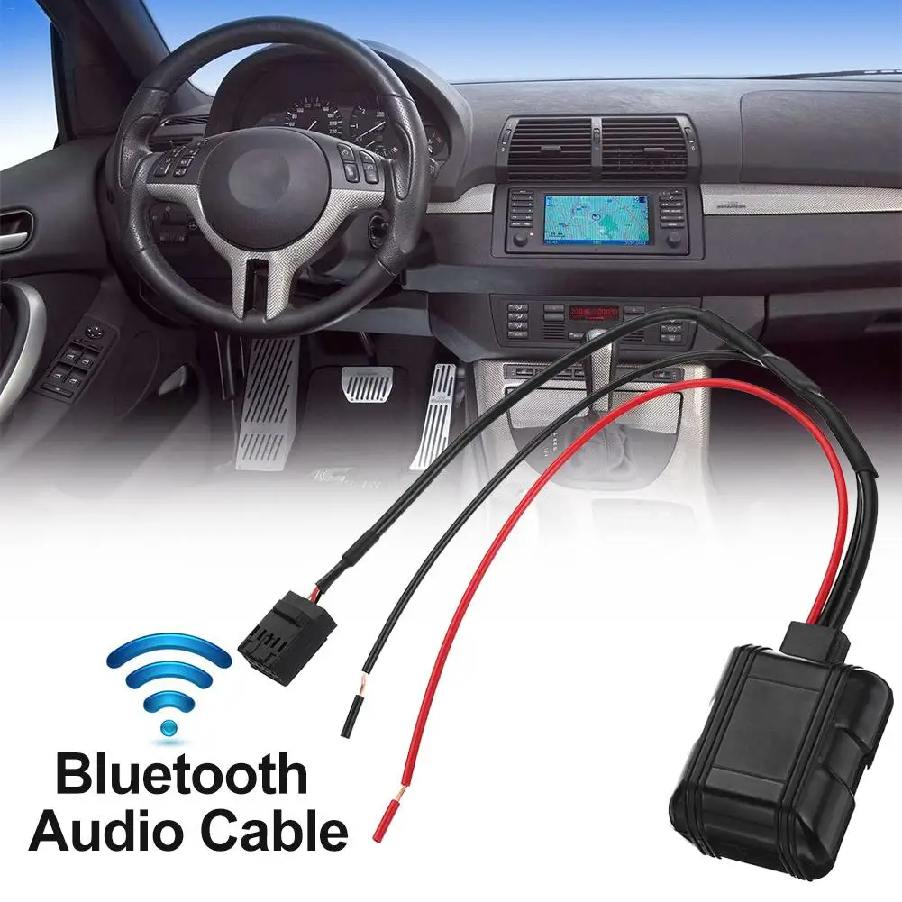 

Auto Bluetooth Module Radio 12V CD Head Units AUX Adapter Cable 10 Pins Bluetooth Car Kit For BMW E39 E46 E53