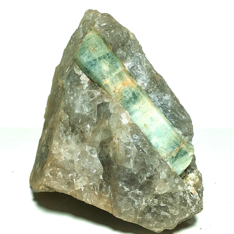 

Natural aquamarine QUARTZ Crystal Cluster Specimen Stone and craft reiki healing Dec