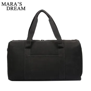 

Mara's Dream Men Canvas Travel Bag New Fashion Breathable Waterproof Solid Color Large Capacity Travel Men Sports Storage Bag