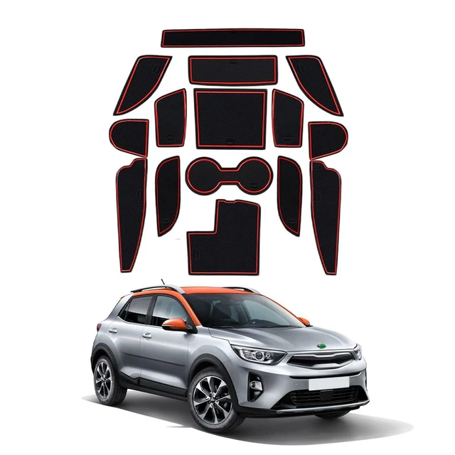 LFOTPP Auto Tür Rille Matte für Kia Stonic 2018-2022 Anti-Rutsch-Matte  Gummi Tor Slot Pad Auto Innenraum Stonic Zubehör 2022 - AliExpress