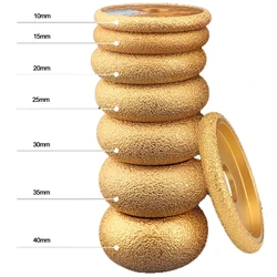 Roue de meulage pour colonne romaine en diamant, meule spéciale pour le marbre et le granit, bord rond, meule pour le brasage 