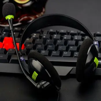 

Corded Portable Headband Gaming Headphones With More Than 1M Cable Microphone 3.5mm for PC Computer Laptop