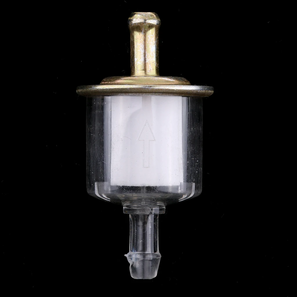 10 X Reliable Motorcycle Petrol Filter Clean Engine For 1/4'' Fuel Pipes