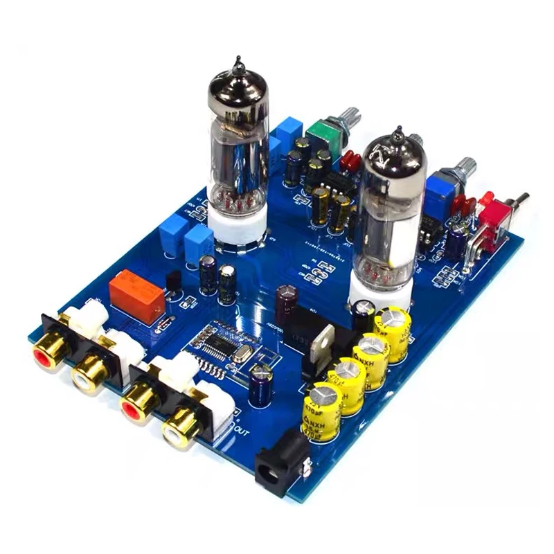 6J5 NE5532 Bluetooth 5,0 усилитель звуковой трубки доска ВЧ бас эквалайзер aptx QCC3008 Предварительный усилитель предусилитель