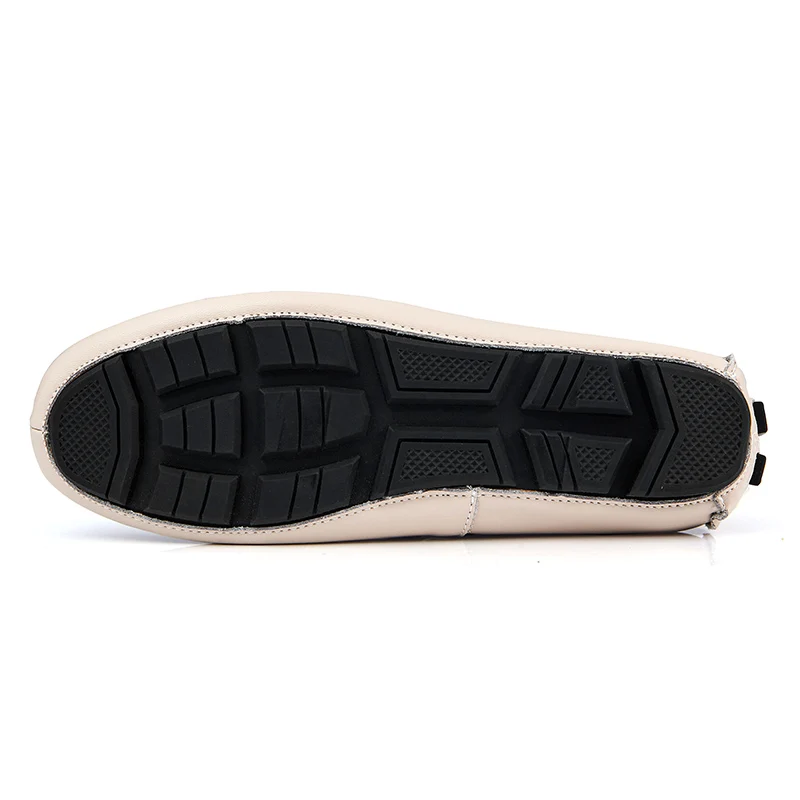 Mocassim Masculino Adulto Мокасины большие мужские лоферы ботинки из шероховатой кожи мужские мокасины на плоской подошве для вождения мужские повседневные Большие размеры белый