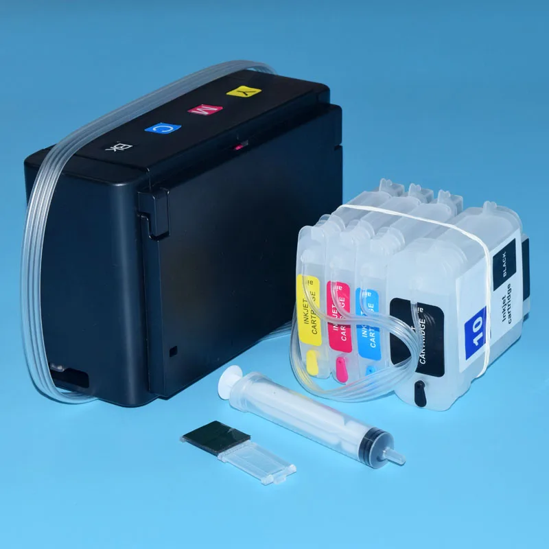 4 цвета Непрерывная система подачи чернил для hp 10 11 для hp Designjet 100 110 70 принтер с чипом ARC