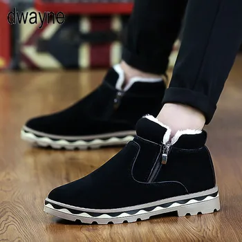 

Plus thickening autumn winter outdoor leisure men boots warm tooling cotton shoes England boots men's shoes snow boots erf56